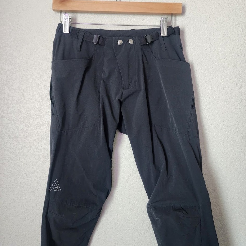 7MESH Glidepath Belted Pants Lightweight Cycling Trail Charcoal Grey Mens XS - Picture 7 of 8